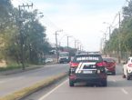 Viatura da Delegacia de Homicídios de Joinville que realiza a investigação da chacina em Joinville