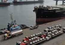 Imagem aérea do Porto de São Francisco do Sul