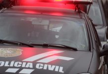 Viatura da Polícia Civil de Santa Catarina, órgão que investiga crimes como o caso do sobrinho que atirou no próprio tio