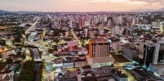 Vista aérea da cidade de Joinville