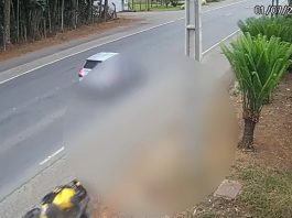 VÍDEO – Câmera de segurança flagra acidente que vitimou homem na SC-418, em Joinville