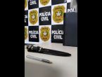 faca e caneta adaptadas como arma de fogo