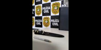 faca e caneta adaptadas como arma de fogo