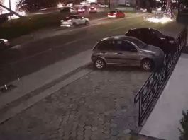 VÍDEO – Câmera registra momento em que caminhão derruba postes e causa explosões em Joinville