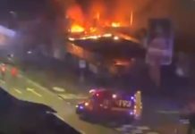 VÍDEO – Incêndio atinge restaurante no Bucarein, em Joinville