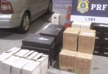 VÍDEO – PRF apreende 300 garrafas de vinho que seriam contrabandeadas para Joinville