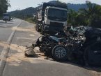 Mulher morreu presa nas ferragens