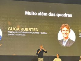 “É muito humano”: em Joinville, Guga destaca importância da família para carreira vitoriosa no tênis