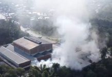 VÍDEO - Incêndio atinge fábrica da Beagle em Blumenau e mobiliza bombeiros