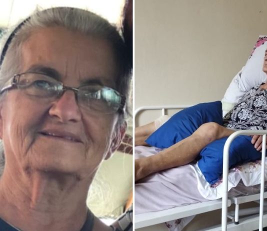 Vaquinha idosa atropelada Joinville