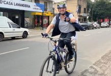 Joinville Guaíba prefeito bicicleta enchente