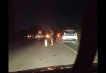 Grave colisão entre carro e moto deixa uma vítima morta em Araquari