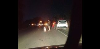 Grave colisão entre carro e moto deixa uma vítima morta em Araquari