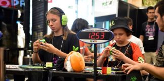 Campeonato de cubo mágico em joinville