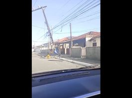 VÍDEO - Bairro de Joinville fica sem energia elétrica após caminhão colidir em poste