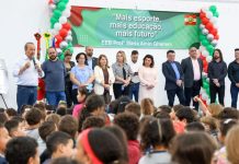 Duas quadras poliesportivas são inauguradas em escolas estaduais de Joinville