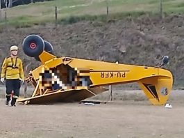 Avião de pequeno porte cai na Serra de SC e deixa ao menos uma pessoa morta