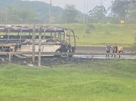 Após incêndio em ônibus, equipe da Joinville Natação realiza vaquinha solidária