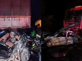 Homem morre e oito ficam feridos após engavetamento na BR-101, em Barra Velha