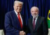 Fiesc afirma que encontro entre Trump e Lula é “avanço concreto” contra o tarifaço