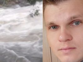 VÍDEO – Homem desaparece após gravar vídeo para esposa mostrando força de rio em Garuva