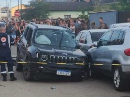Homem suspeito de furtar carros morre em troca de tiros com a Polícia Militar, em Joinville
