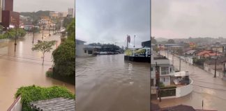 VÍDEO – Temporal causa alagamentos em diversos bairros de Joinville