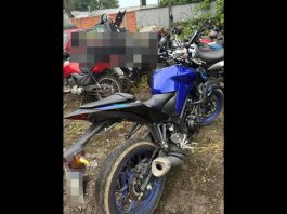 Motocicleta roubada é recuperada com auxílio de helicóptero da PM e dois suspeitos são presos em Joinville