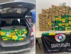 Casal é preso com mais de 200 kg de maconha dentro de carro, em Joinville